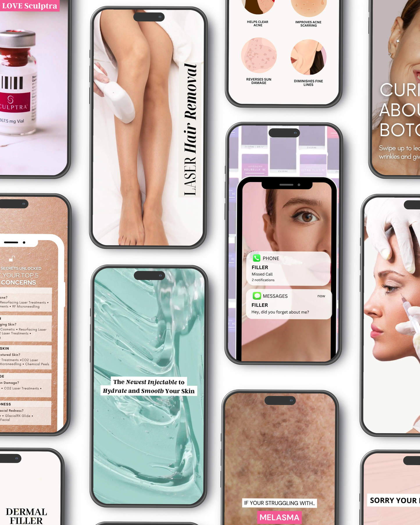 Med Spa Edit Canva Instagram Bundle