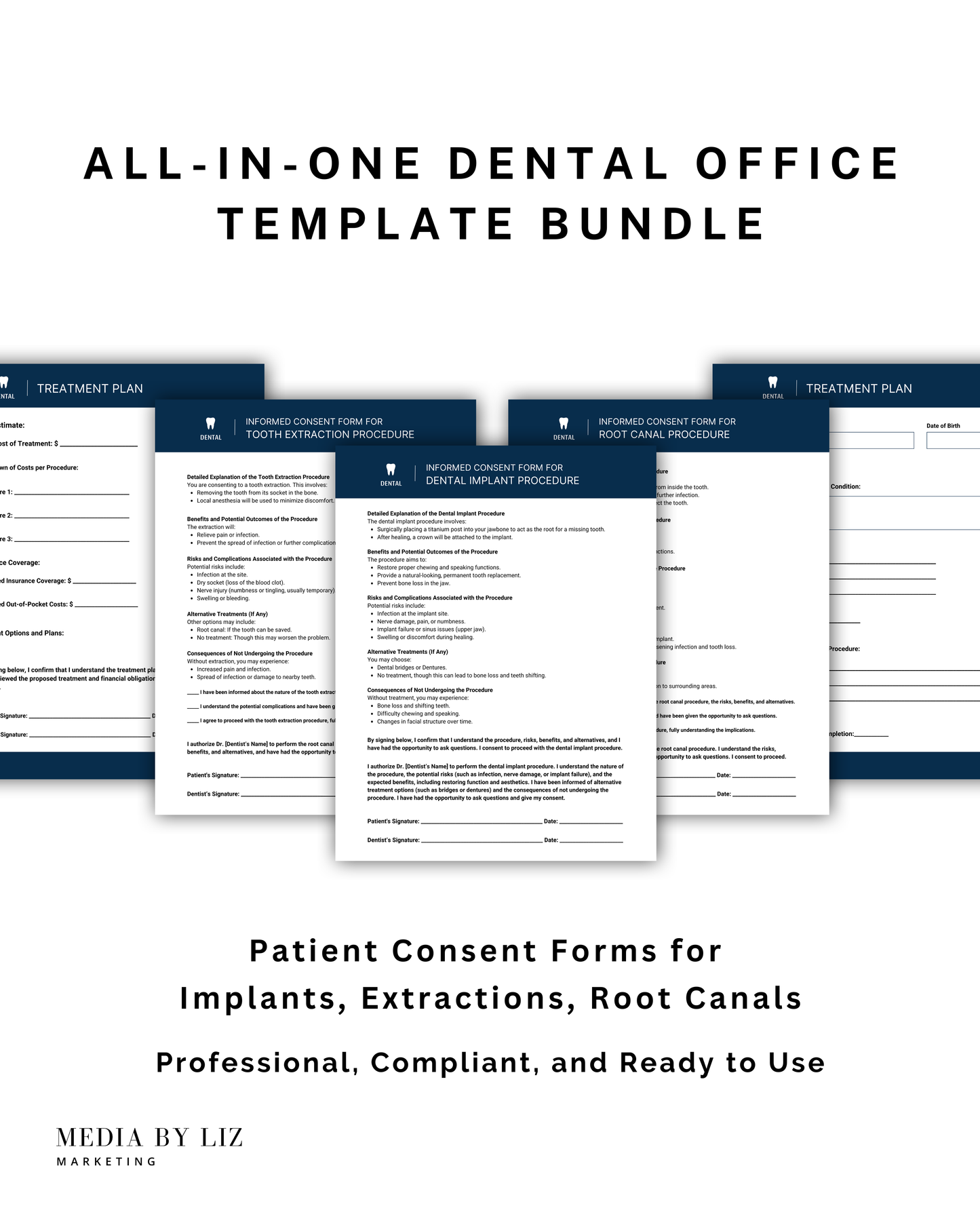 Downloadable dental patient medical history form template, customizable in Canva for accurate and professional health records.