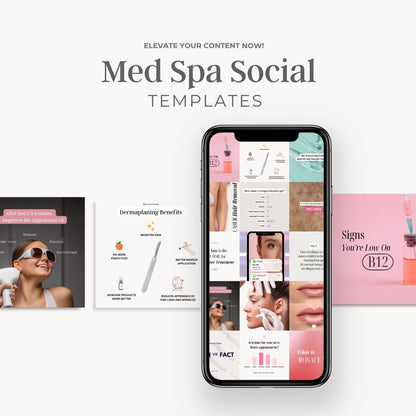 Instagram template promoting skin rejuvenation treatments like microneedling and chemical peels.