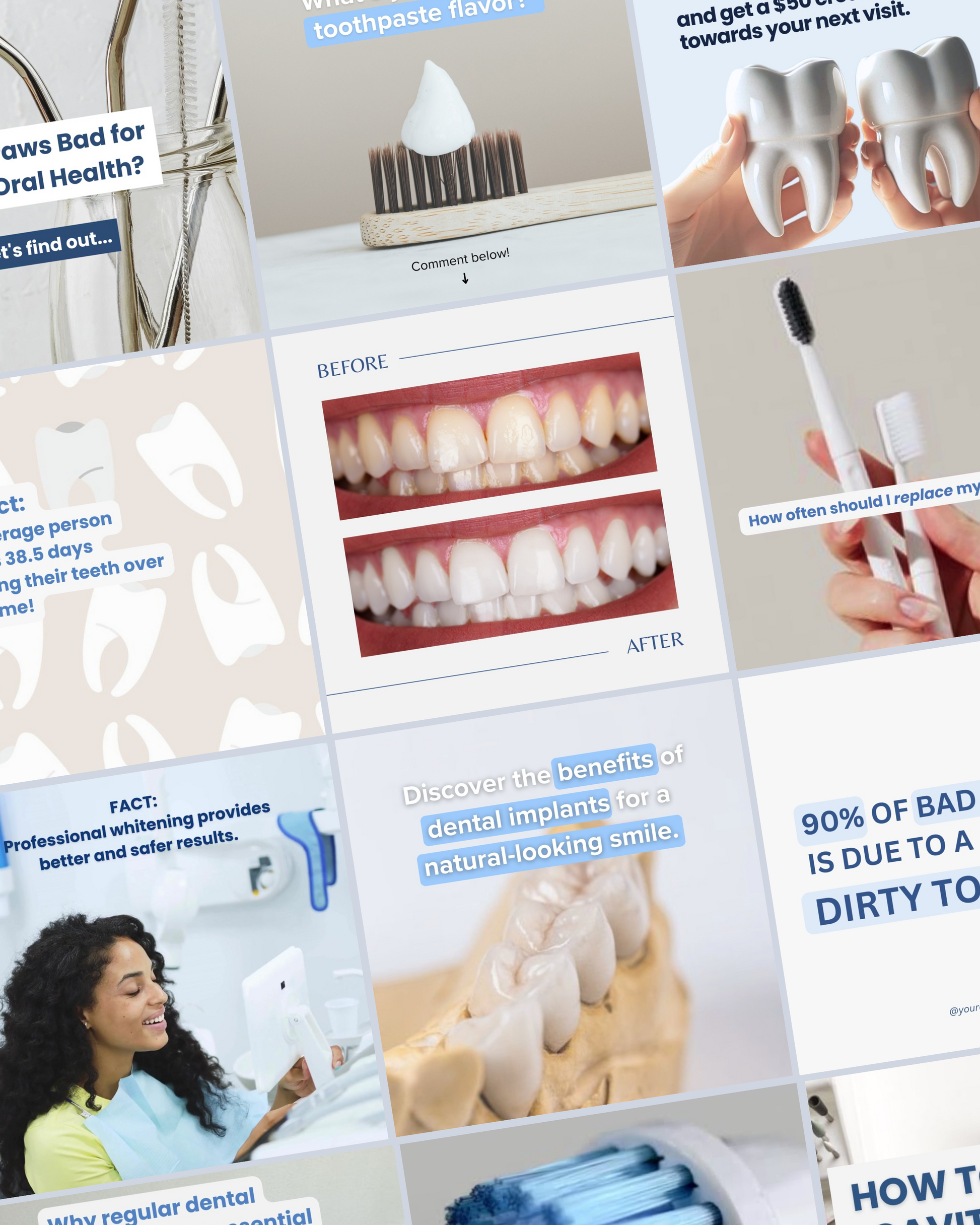 Customizable Social Media Templates for Dentists and Dental Practices