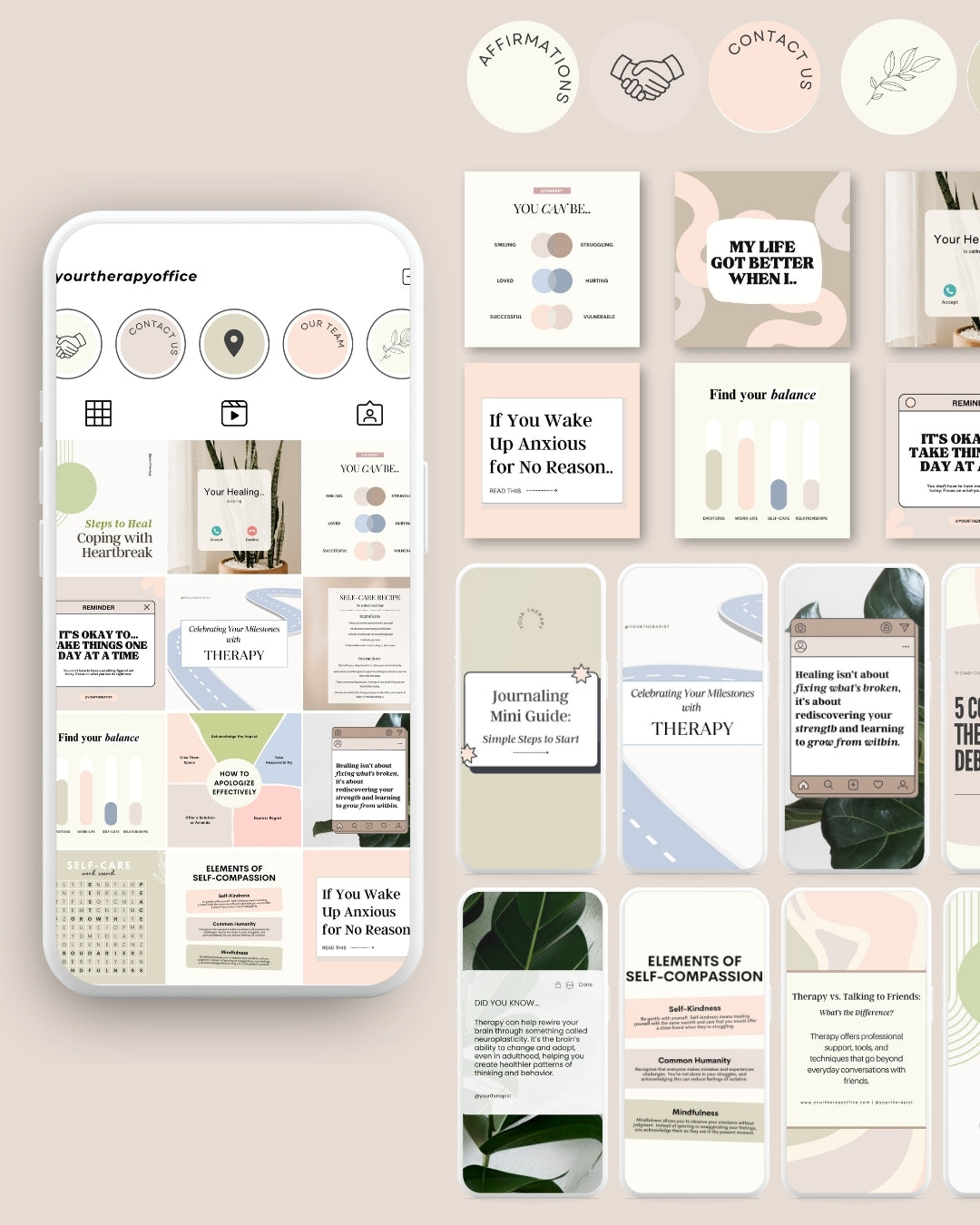 Customizable Wellness Marketing Templates for Therapists