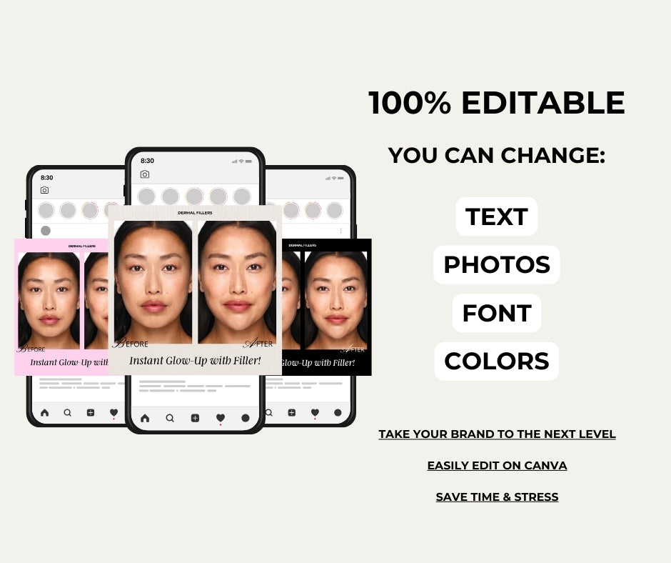 Customize for Your Brand with Beautiful, High-Quality Visuals and Layouts