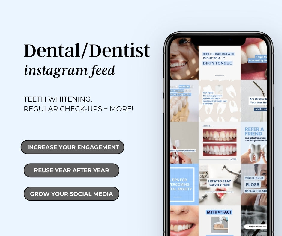 Essential Dental Social Media Canva Templates