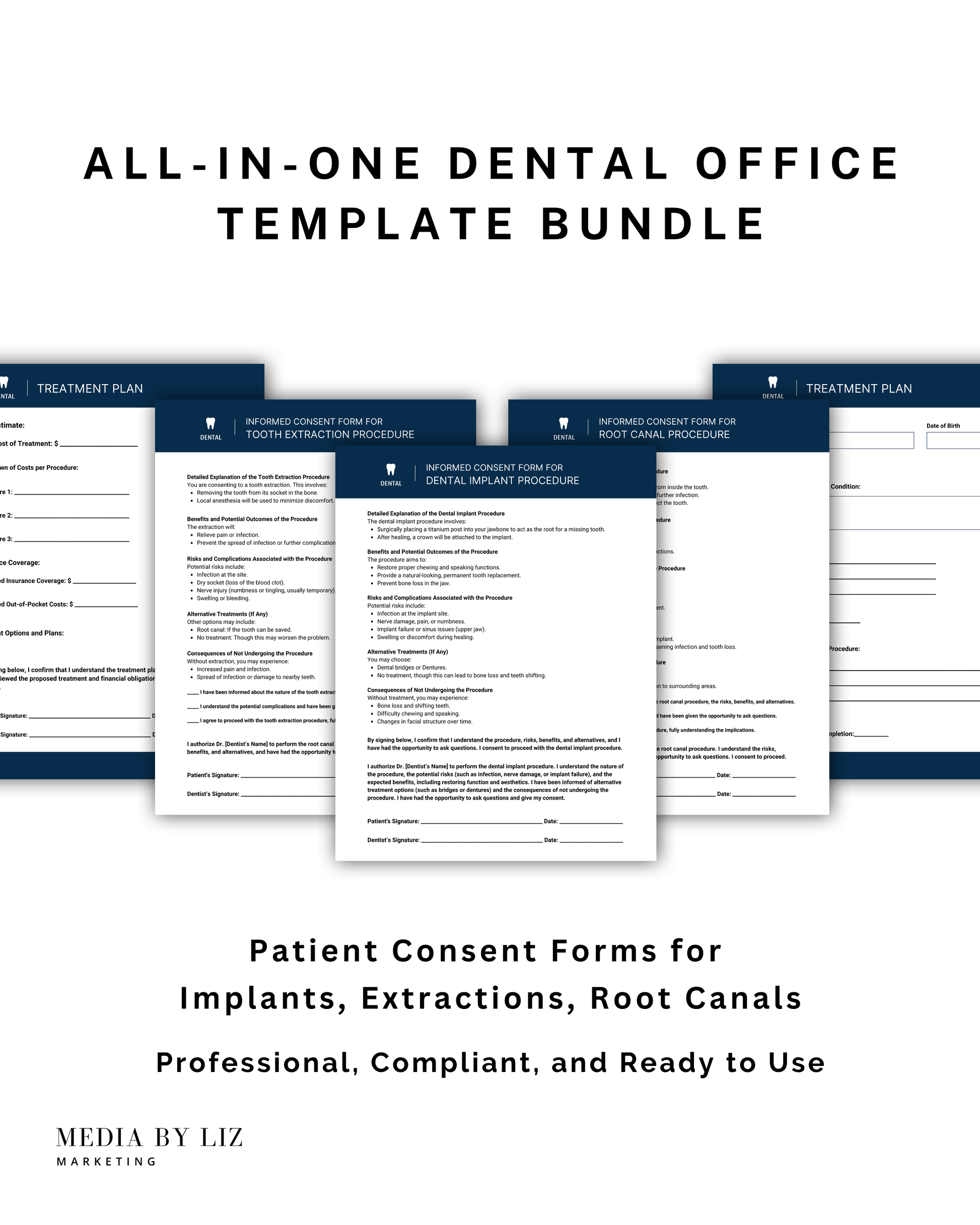Downloadable dental patient medical history form template, customizable in Canva for accurate and professional health records.