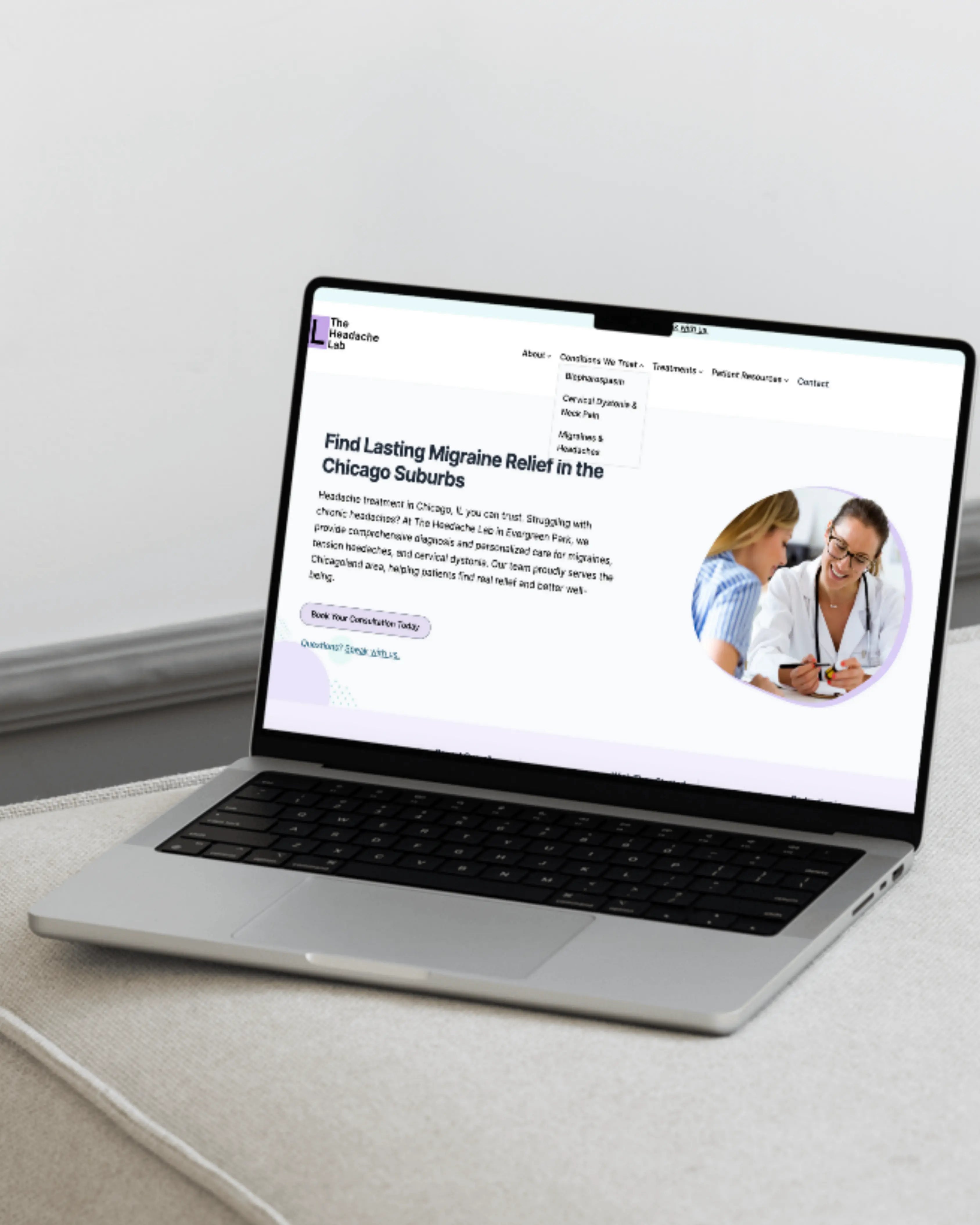 User-friendly small business website design with clear navigation
