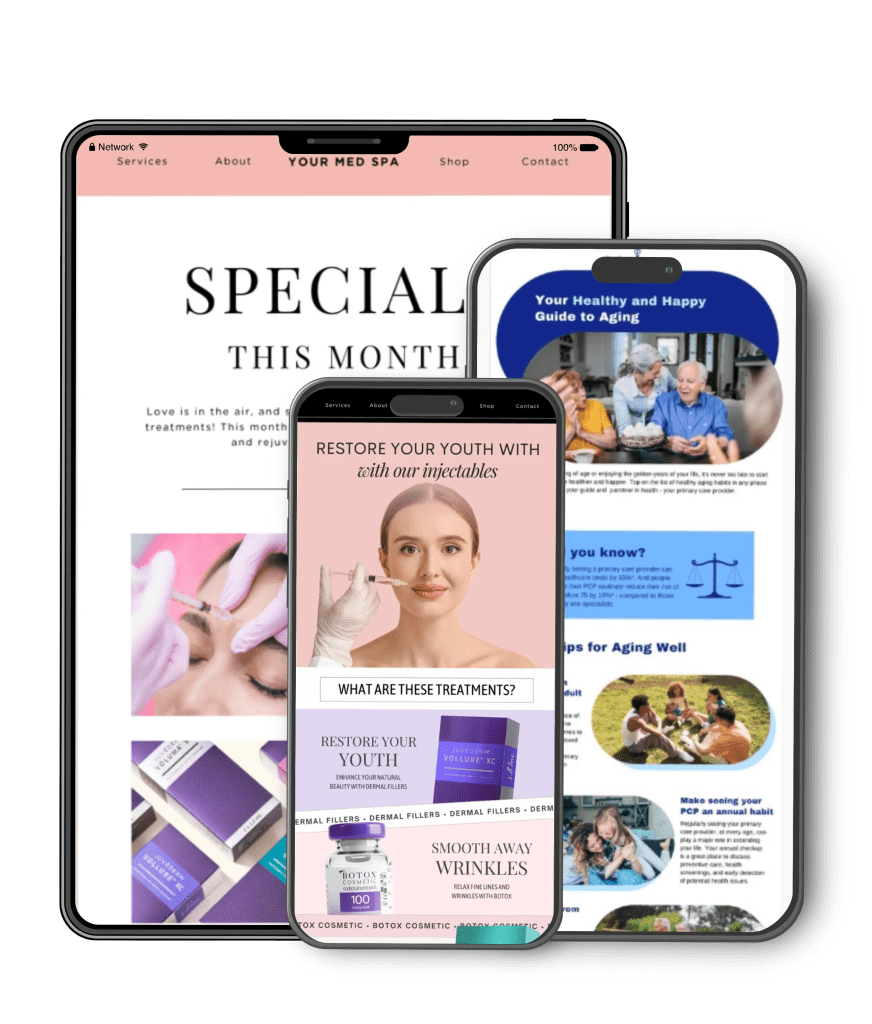 MBL Marketing team planning client email strategy and automation setup during meeting