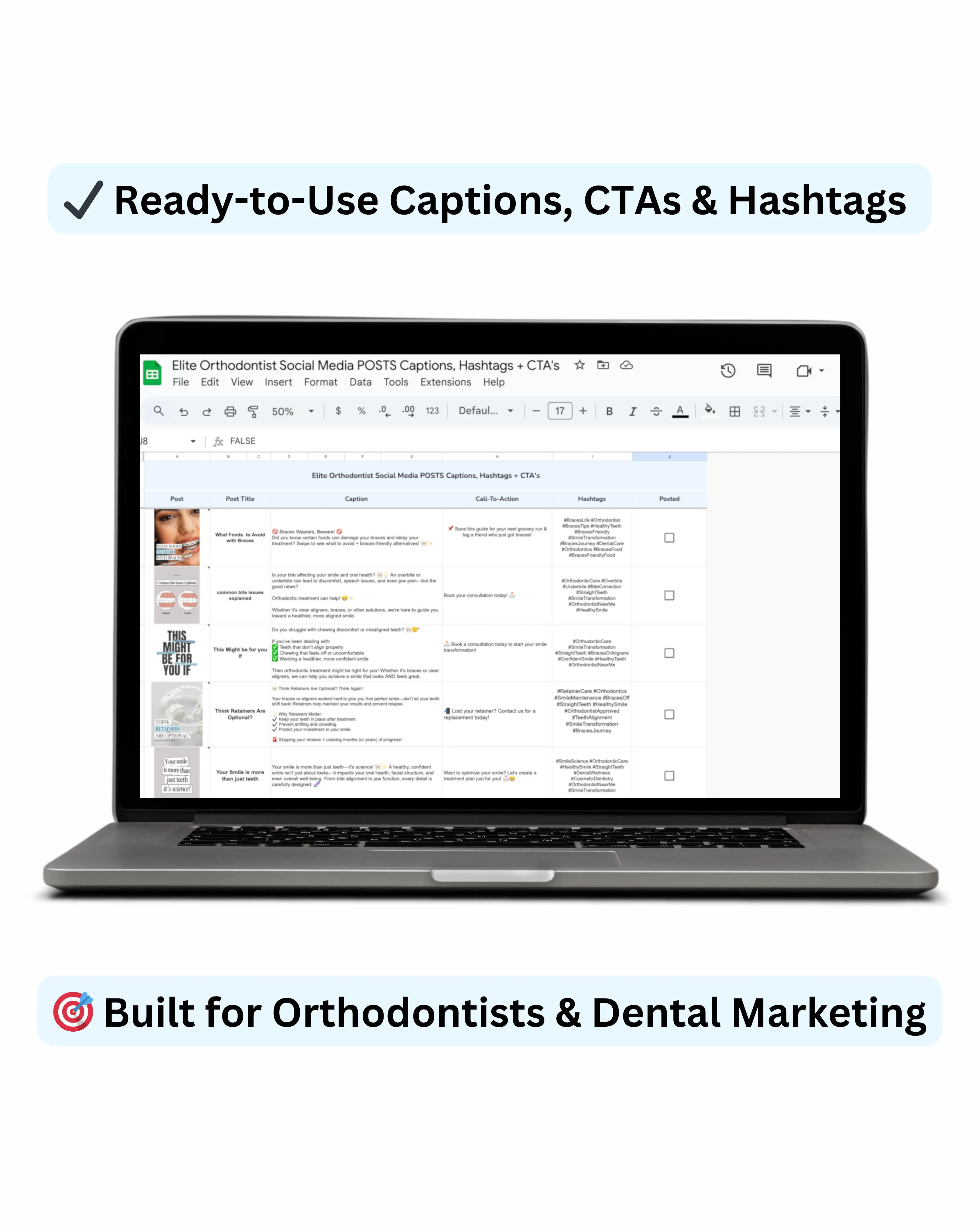 growth orthodontist instagram templates (canva bundle)