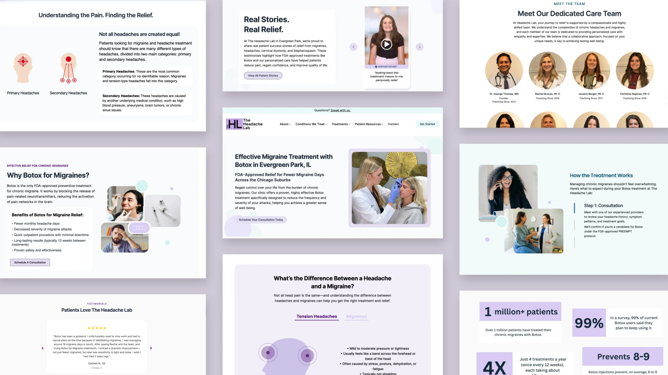 wordpress website layout design headache lab