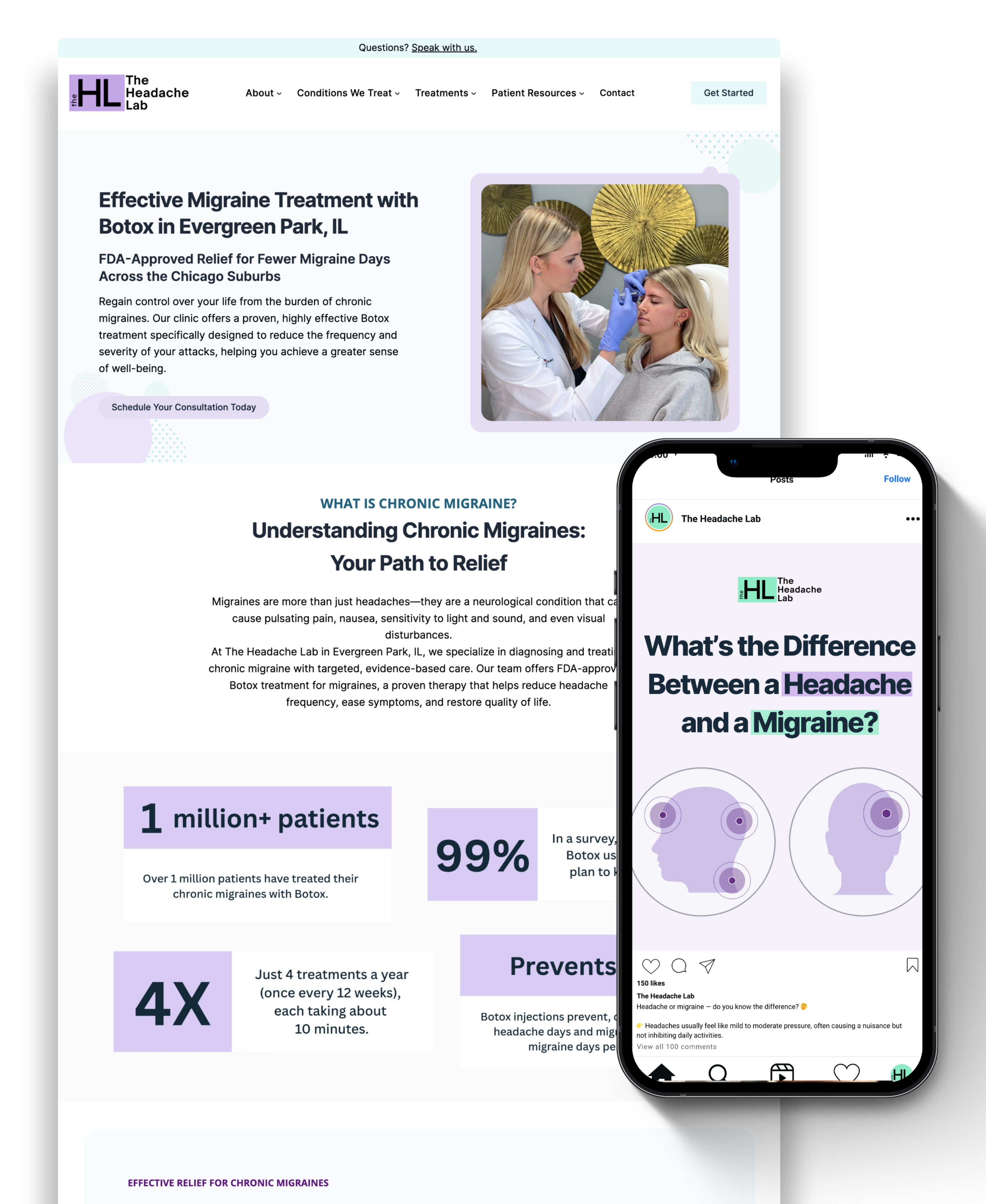 the-headache-lab-wordpress-website-design-and-seo-media-by-liz